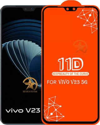SEVEN7STAR Edge To Edge Tempered Glass for VIVO V23 5G(Pack of 1)