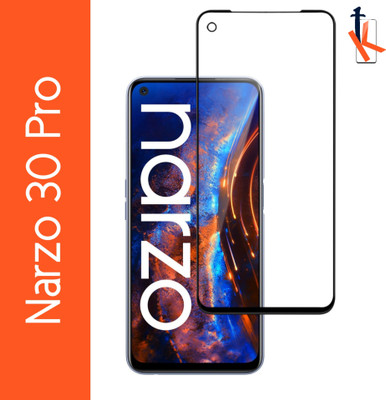 TCartoHUB Edge To Edge Tempered Glass for Realme Narzo 30 Pro(Pack of 1)