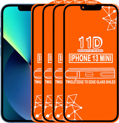 TWIGLO Edge To Edge Tempered Glass for IPHONE 13 MINI(Pack of 4)
