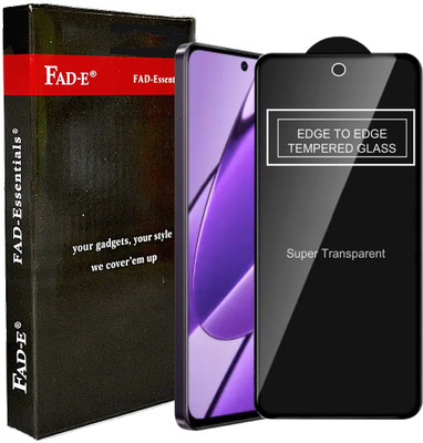 FAD-E Edge To Edge Tempered Glass for realme 11 5G, realme 11x, Realme 11X 5G, OPPO A58 4G, Realme C55(Pack of 1)