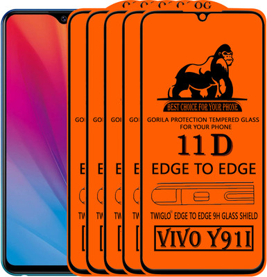 CYOR Edge To Edge Tempered Glass for VIVO Y91I(Pack of 5)