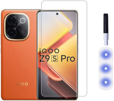 A-Allin1 Edge To Edge Tempered Glass for IQOO Z9S PRO 5G, UV Temper Glass Screen Protector Slim 9H Hard 2.5D(Pack of 1)