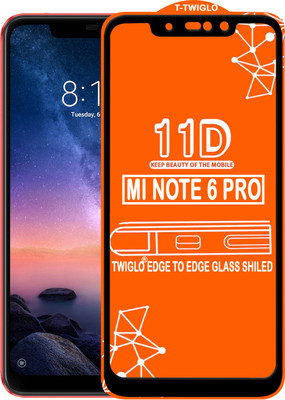 TWIGLO Edge To Edge Tempered Glass for Mi Redmi Note 6 Pro(Pack of 1)
