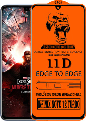 TWIGLO Edge To Edge Tempered Glass for INFINIX NOTE 12 TURBO(Pack of 1)