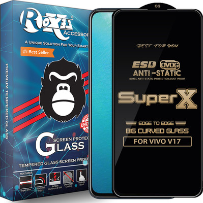 Roxel Edge To Edge Tempered Glass for VIVO V17(Pack of 1)