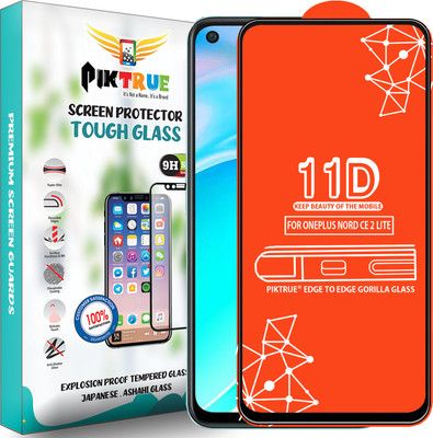 PikTrue Edge To Edge Tempered Glass for Oneplus Nord Ce 2 Lite 5G(Pack of 1)