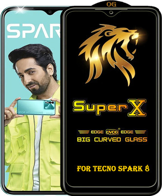 PFOAM Edge To Edge Tempered Glass for TECNO SPARK 8(Pack of 1)