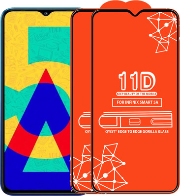 Qyist Edge To Edge Tempered Glass for Infinix Smart 5A(Pack of 2)
