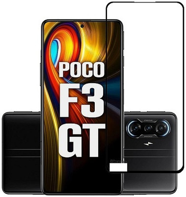 NIMMIKA ENTERPRISES Edge To Edge Tempered Glass for Poco F3 GT 5G(Premium Tempered Glass | Cobra Scale Texture | Full Coverage | Ultra-Thin Design | Oleophobic Coating | Case-Friendly Design | Crystal Clear Display | Residue-Free Removal)(Pack of 1)