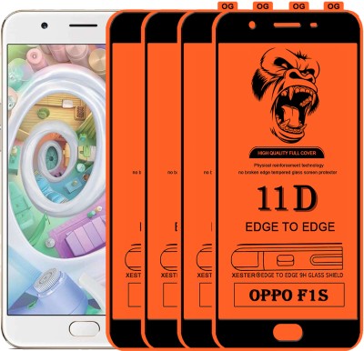 PFOAM Edge To Edge Tempered Glass for Oppo F1s(Pack of 4)