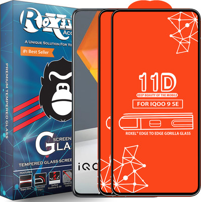 Roxel Edge To Edge Tempered Glass for Iqoo 9 Se(Pack of 2)