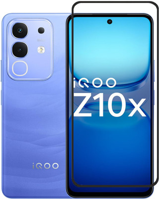 AKSHUD Edge To Edge Tempered Glass for IQOO Z10X 5G, iqoo z10x 5G(Pack of 1)