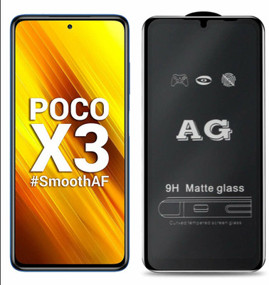 GMR Edge To Edge Tempered Glass for Poco X3(Pack of 1)