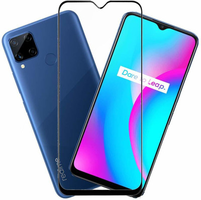 EITANSHA CREATION Edge To Edge Tempered Glass for Realme C25(Pack of 1)