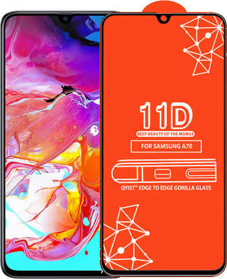 Qyist Edge To Edge Tempered Glass for Samsung Galaxy A70(Pack of 1)