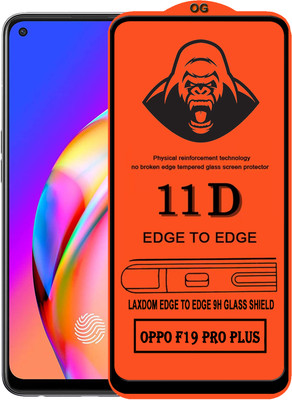 Laxdom Edge To Edge Tempered Glass for OPPO F19 PRO PLUS(Pack of 1)