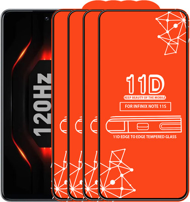 Roxel Edge To Edge Tempered Glass for Infinix Note 11S(Pack of 4)