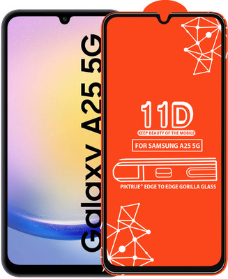 PikTrue Edge To Edge Tempered Glass for SAMSUNG A25 5G(Pack of 1)