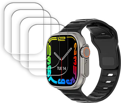 ARBAN Edge To Edge Tempered Glass for DT8 Ultra Series 8 I S8 49mm 2.0 Inch WearPro DT NO.1 Smart Watch SMARTWATCH SCREEN GUARD(Pack of 4)