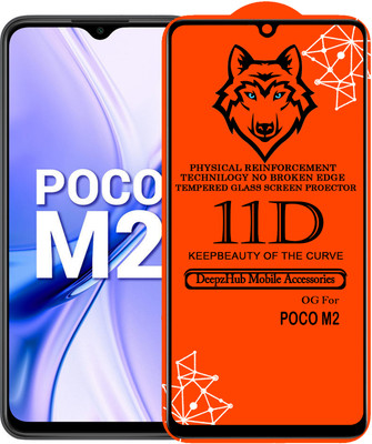 DeepzHub Edge To Edge Tempered Glass for POCO M2(Pack of 1)