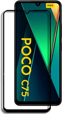 Caseline Edge To Edge Tempered Glass for Redmi 14C 5G, Redmi A4 5G, POCO C75(Pack of 1)