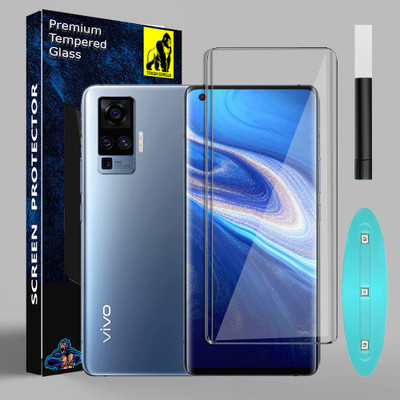 Tough Gorilla Edge To Edge Tempered Glass for Vivo X50 Pro(Pack of 1)