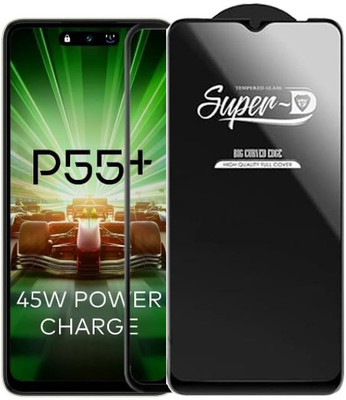 SM Styles Edge To Edge Tempered Glass for Itel P55+ 4G(Pack of 1)