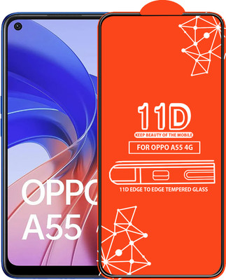 Roxel Edge To Edge Tempered Glass for Oppo A55 4G(Pack of 1)