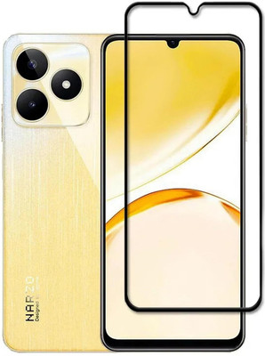 Dainty Edge To Edge Tempered Glass for Realme Narzo N53, Realme C53(Pack of 1)