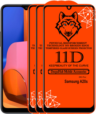 CRodible Edge To Edge Tempered Glass for Samsung Galaxy A20s(Pack of 3)