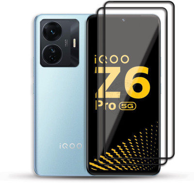 PROACCS Edge To Edge Tempered Glass for iQOO Z6 PRO 5G(Pack of 2)