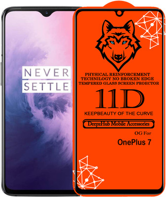 CRodible Edge To Edge Tempered Glass for OnePlus 7(Pack of 1)