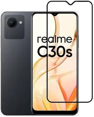 CASEHUNT Edge To Edge Tempered Glass for Realme c30s, realme C30s(Pack of 1)