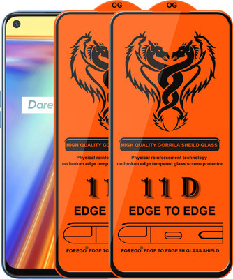 HQ Protection Edge To Edge Tempered Glass for Realme 7(Pack of 2)