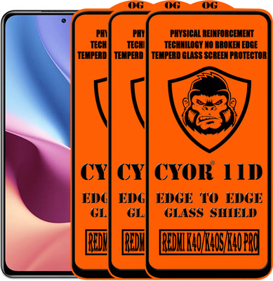 CYOR Edge To Edge Tempered Glass for REDMI K50 PRO(Pack of 3)