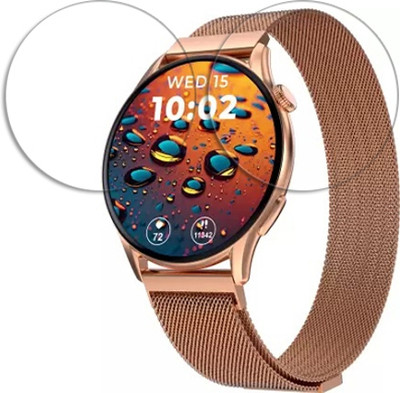 MUTAALI Tempered Glass Guard for beatXP Evoke 1.43 inch smart watch(Pack of 2)
