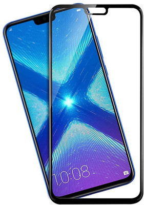HEYANSH CREATION Edge To Edge Tempered Glass for Honor 8X/HUAWEI Y9 (2018-19) with 9h hardness Edge to Edge Coverage and Easy Installation Kit, Pack of 1(Pack of 1)