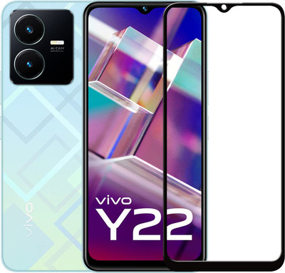 SEVEN7STAR Edge To Edge Tempered Glass for VIVO Y22(Pack of 1)