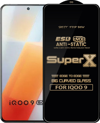 Qyist Edge To Edge Tempered Glass for IQOO 9(Pack of 1)