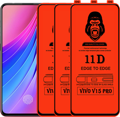 Rofix star Edge To Edge Tempered Glass for VIVO V15 PRO(Pack of 3)