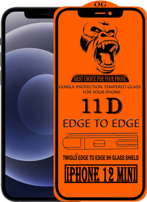 TWIGLO Edge To Edge Tempered Glass for IPHONE 12 MINI(Pack of 1)