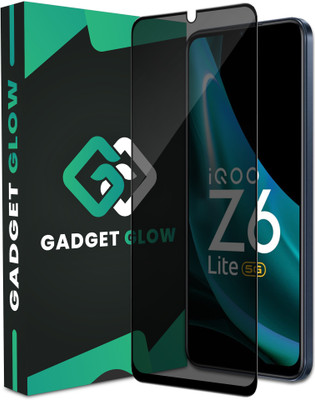 Gadget Glow Edge To Edge Tempered Glass for iQOO Z6 Lite 5G, iQOO Z6 Lite, iQOO Z6 5G, iQOO Z3 5G, Vivo T1 5G, Vivo T1x 5G, Privacy Anti Spy Glass(Pack of 1)