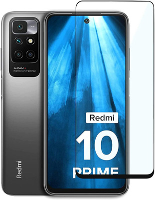 EITANSHA CREATION Edge To Edge Tempered Glass for Redmi 10 Prime, Redmi 10 Prime 2021, Redmi 10 Prime 2022(Pack of 1)