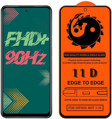 9H Edge To Edge Tempered Glass for Infinix Hot 11S (11D_Premium)(Pack of 1)