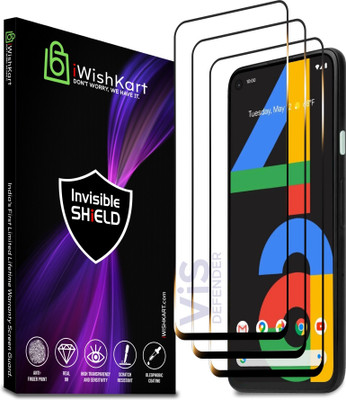 iWishKart Edge To Edge Tempered Glass for Google Pixel 4A(Pack of 3)