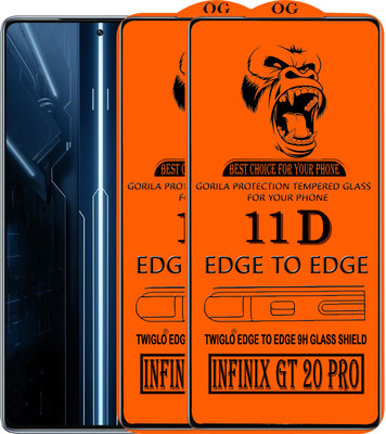 TWIGLO Edge To Edge Tempered Glass for INFINIX GT 20 PRO 5G(Pack of 3)