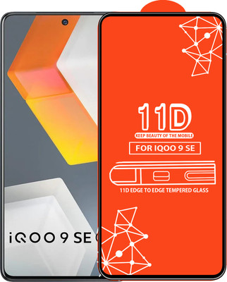 Roxel Edge To Edge Tempered Glass for Iqoo 9 Se(Pack of 1)