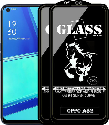 PFOAM Edge To Edge Tempered Glass for OPPO A52(Pack of 2)