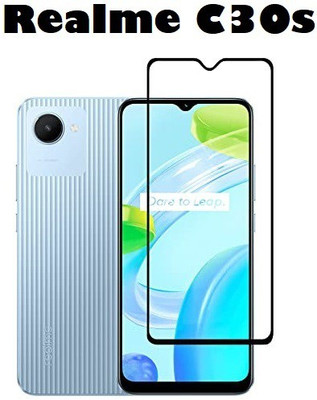 welldesign Edge To Edge Tempered Glass for Realme C30s(Pack of 1)