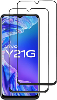 NSTAR Edge To Edge Tempered Glass for VivoY21G(Pack of 2)